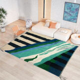 Beni ouarain rug, contemporary wool, moroccan handmade, unique piece signed designer khalil minka