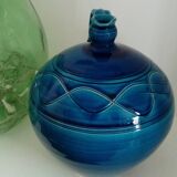 Enamelled jug artisanal pottery