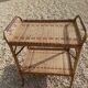 Vintage rolling service 50 rattan