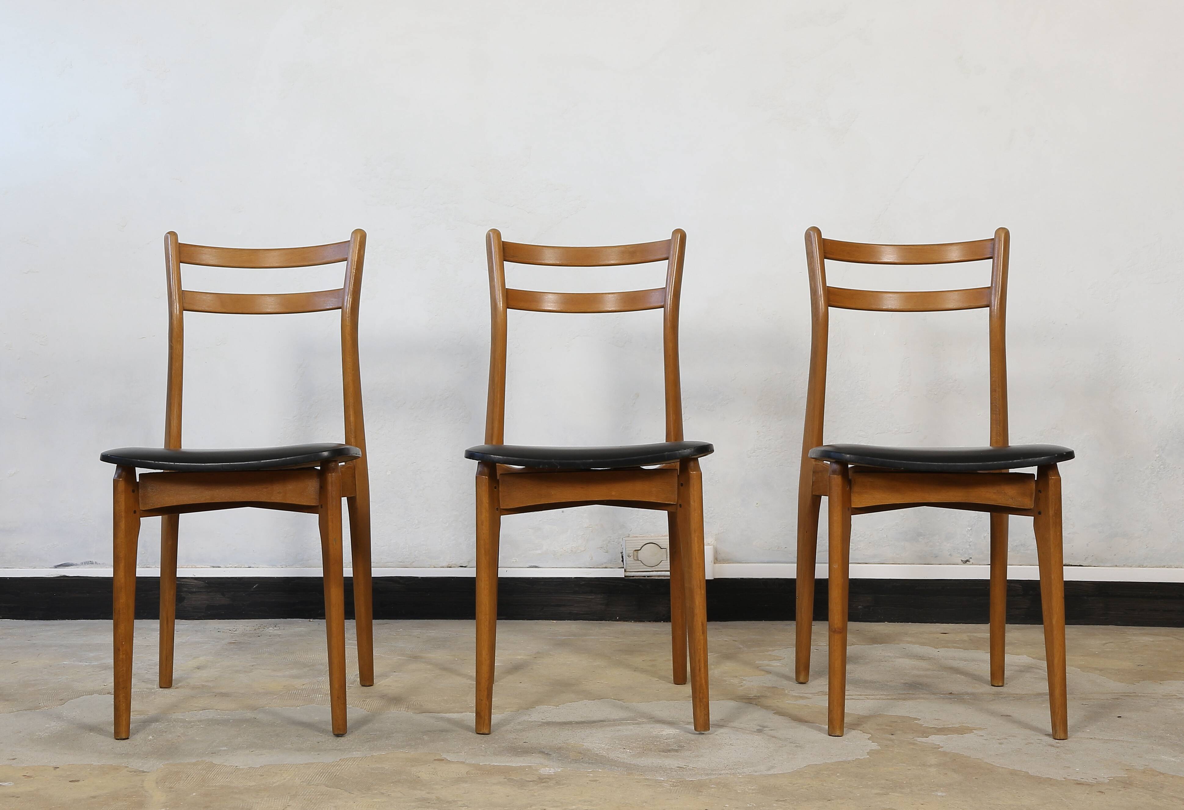 Chaises vintage scandinave 1960