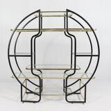 Étagère de luxe Hollywood Regency