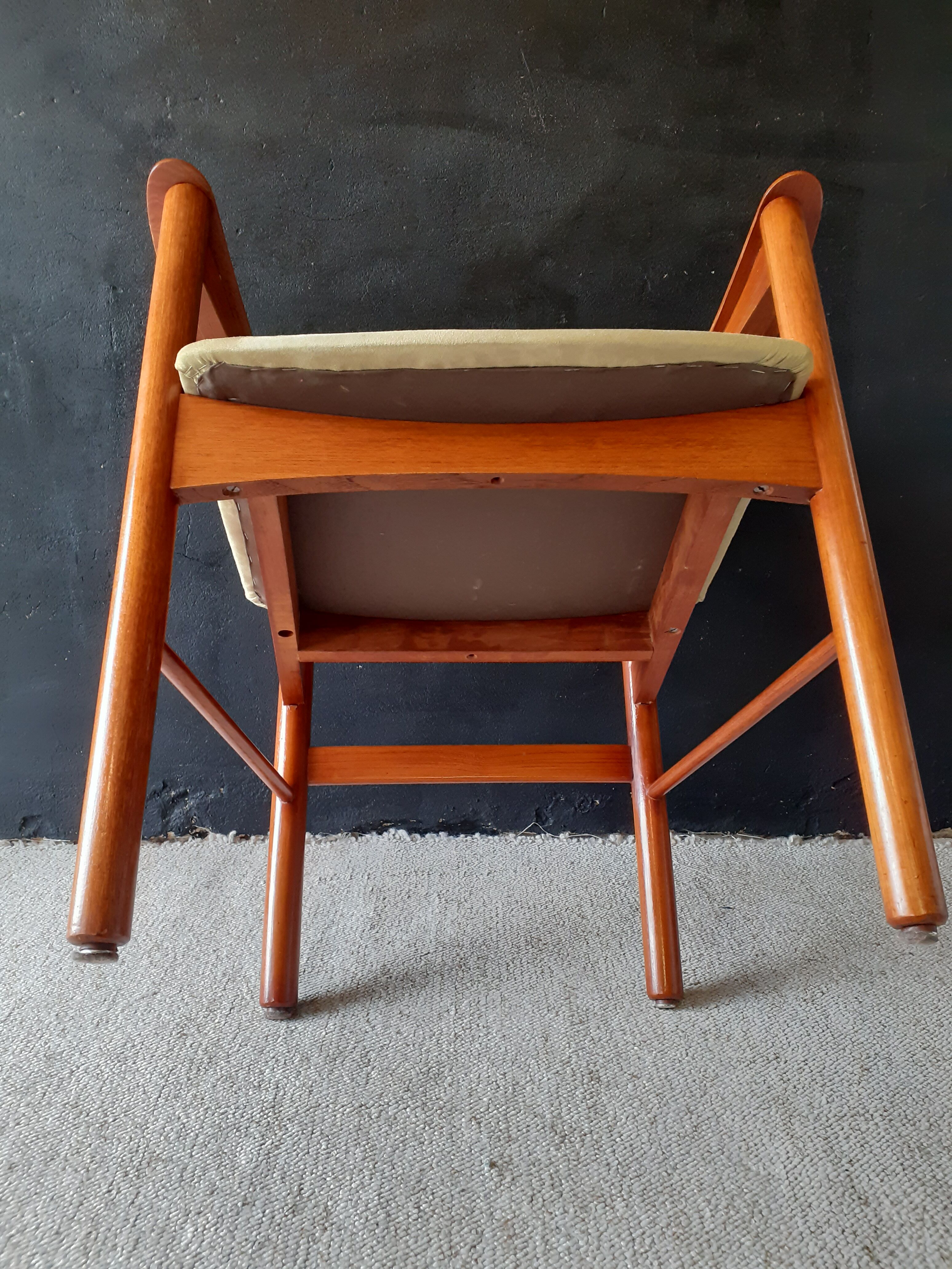 Vintage office chair, anise green
