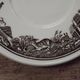 Set of 4 saucers Quality Retired Villeroy & Boch Black/White Anjou Design 4656