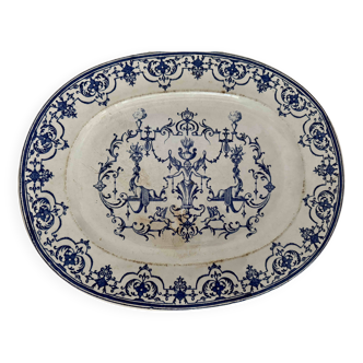 Plat Moustiers décor décor Bérain