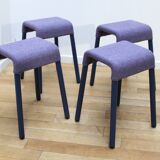 Set of 4 Strole designer poufs, Johanson