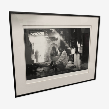 Black and white silver print photo by Marc Lafond with frame. Single draw