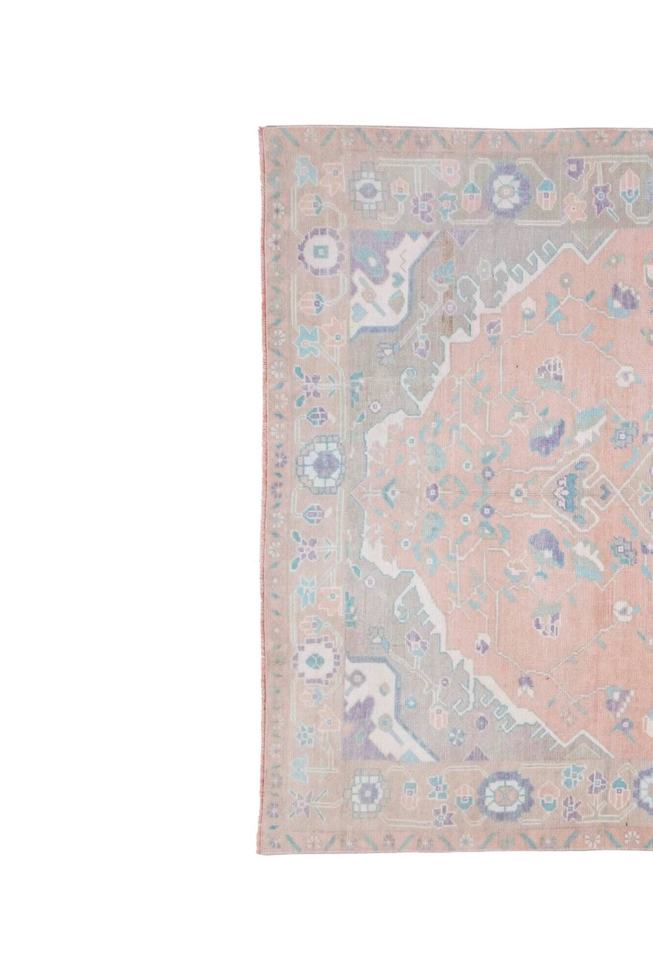 Vintage Turkish Oushak rug 174x302 cm