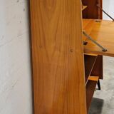 Vintage secretaire with bookcase, 1950s