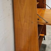 Vintage secretaire with bookcase, 1950s