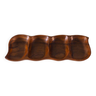 1960S Wooden Serving Dish
