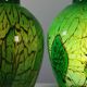 Pair of chrome glass table lamps Ikora WMF Art Deco Karl Wiedmann 1930