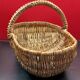 Antique Wicker Basket Picking Basket in good condition 41 x 27 x 26 cm