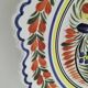 Henriot Quimper plate – pheasant motif – scalloped edge – F14 decoration