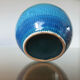 Vase Aldo Londi pour Bitossi en céramique Rimini blue