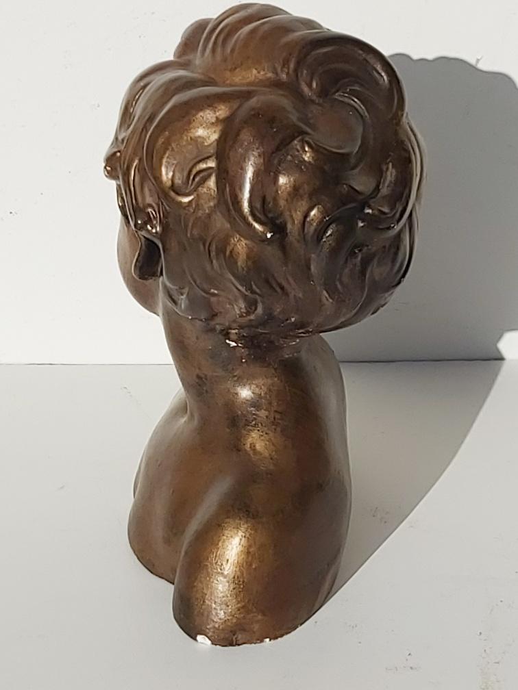 Bust child plaster Dalou
