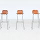 Charlotte Perriand leather bar stools Les Arcs Ski Resort France 1960