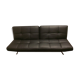 Sofa bed "Smala" vintage black leather adjustable by Pascal Mourgue for Ligne Roset