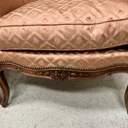 Paire de bergères de style Louis XV en bois narurel XX siècle