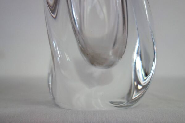 Grand vase soliflore cristal Daum H32cm