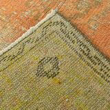 6x9 Shades Of Peach Orange Handmade Wool Oriental Turkish Rug, 180x286Cm