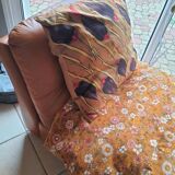 Heater and its vintage footrest rock bobois