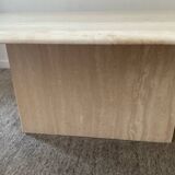 Table basse en travertin années 70