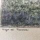 Aquarelle Et China Motiven Vigo Di Fassa Signé E.Baldwin 1955