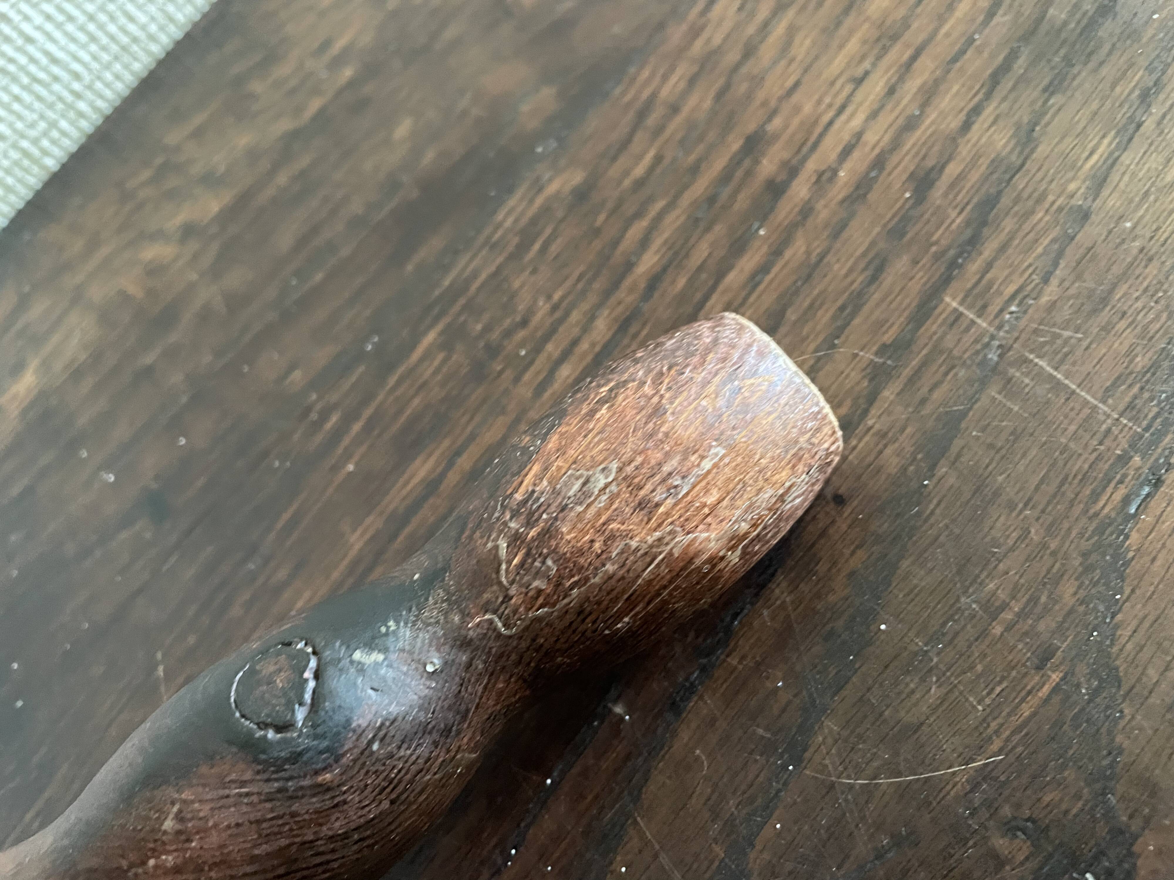 Wooden footrest stool