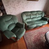 Convertible sofa with an armchair