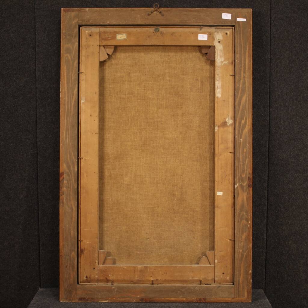 Antique painting Jesus and Herod from 17th century