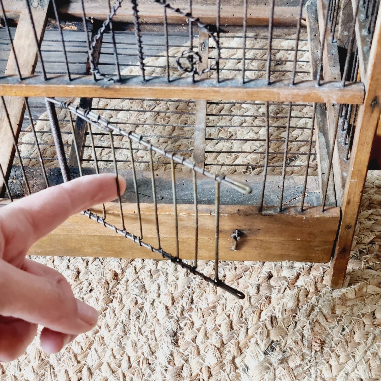 19th century bird cage in its original condition