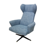 Blue Highback swivel chair 1960s