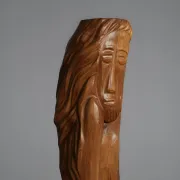 Large-scale figurative oak sculpture, Belgium, 1970s