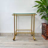 Serving Range vintage vinyl brass and glass