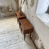 Pair of Scandinavian teak bedside tables