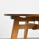 Beech table, France around 1960