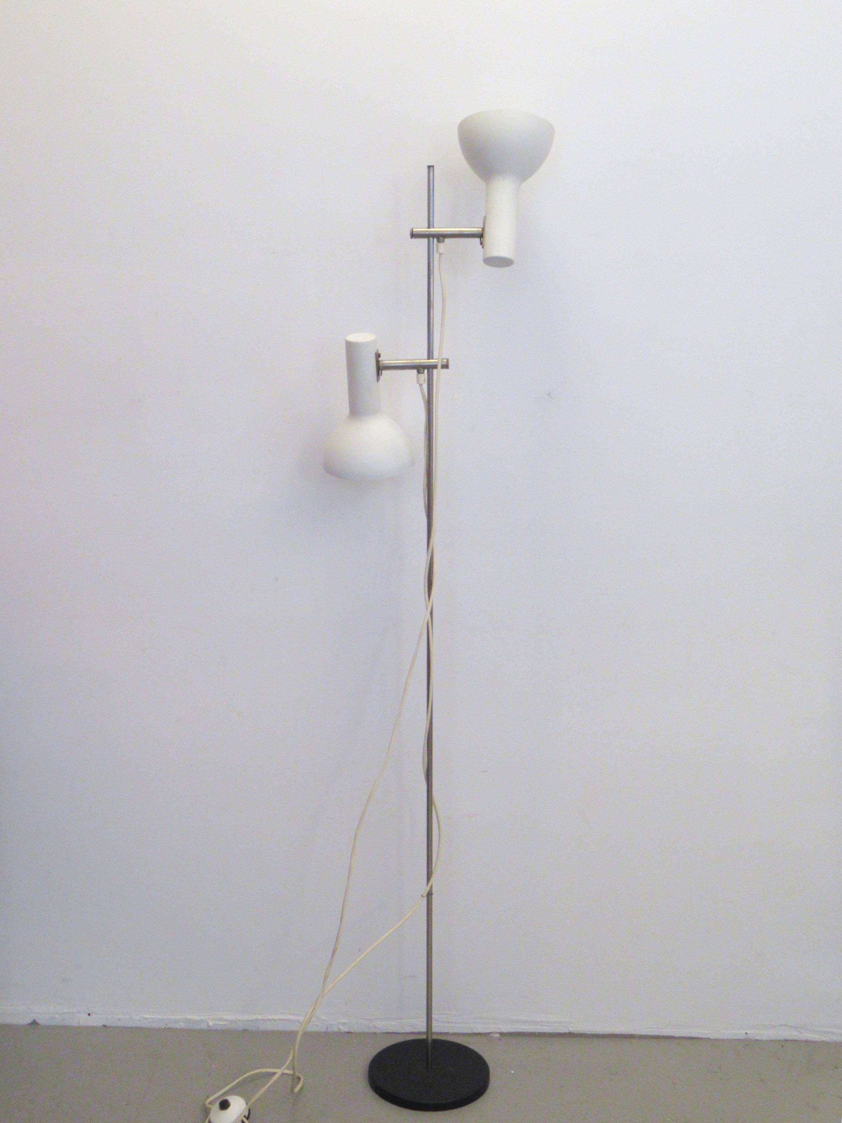 1960s Scandinavian floor lamp with 2 spots