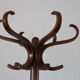 Baumann single dark beech parrot coat rack