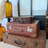 Set of 3 vintage suitcases