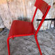 Metal red vintage chair