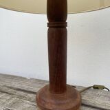 Art Deco solid wood table lamp