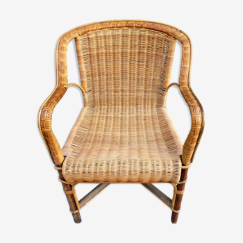 Rattan/wicker vintage adult armchair