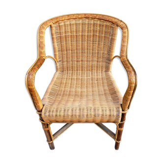Rattan/wicker vintage adult armchair