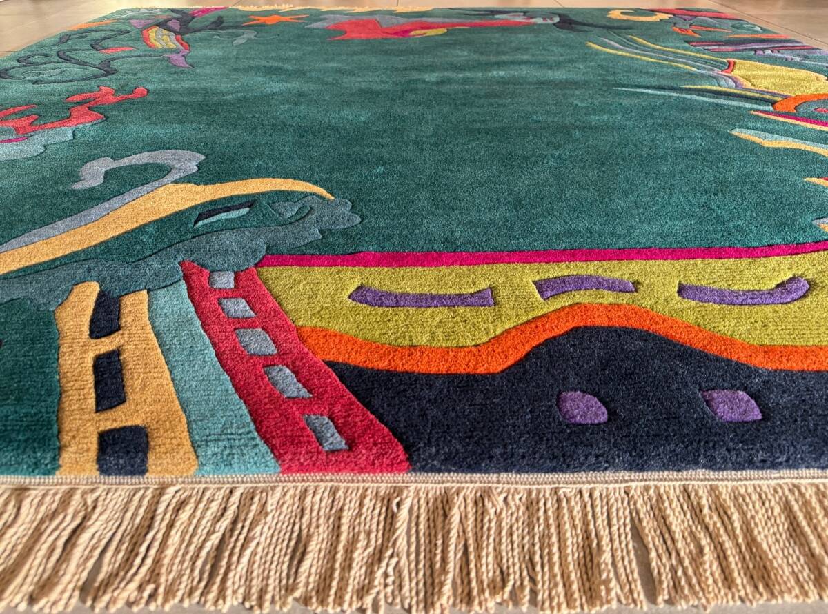 Tapis moderne népalais 200x200 cm