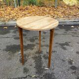 Scandinavian round wooden kitchen table 72cm
