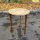 Scandinavian round wooden kitchen table 72cm
