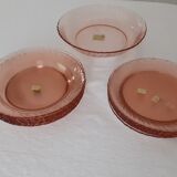 12 plates & 1 dish arcoroc rosaline