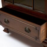 Original English mahogany display cabinet