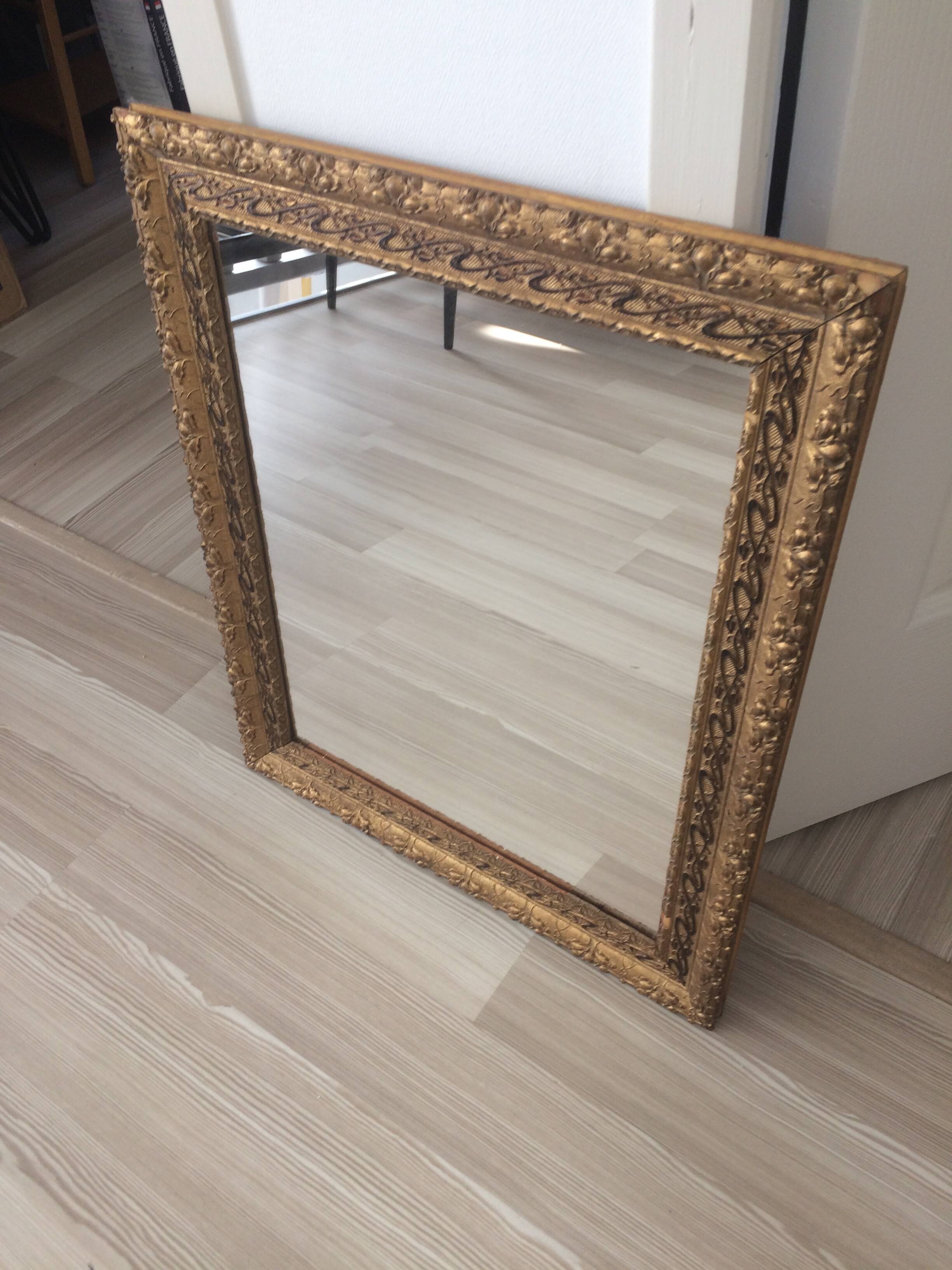 Antique gilded mirror 61x51cm