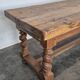 Table de ferme en chêne massif de style Louis XIII